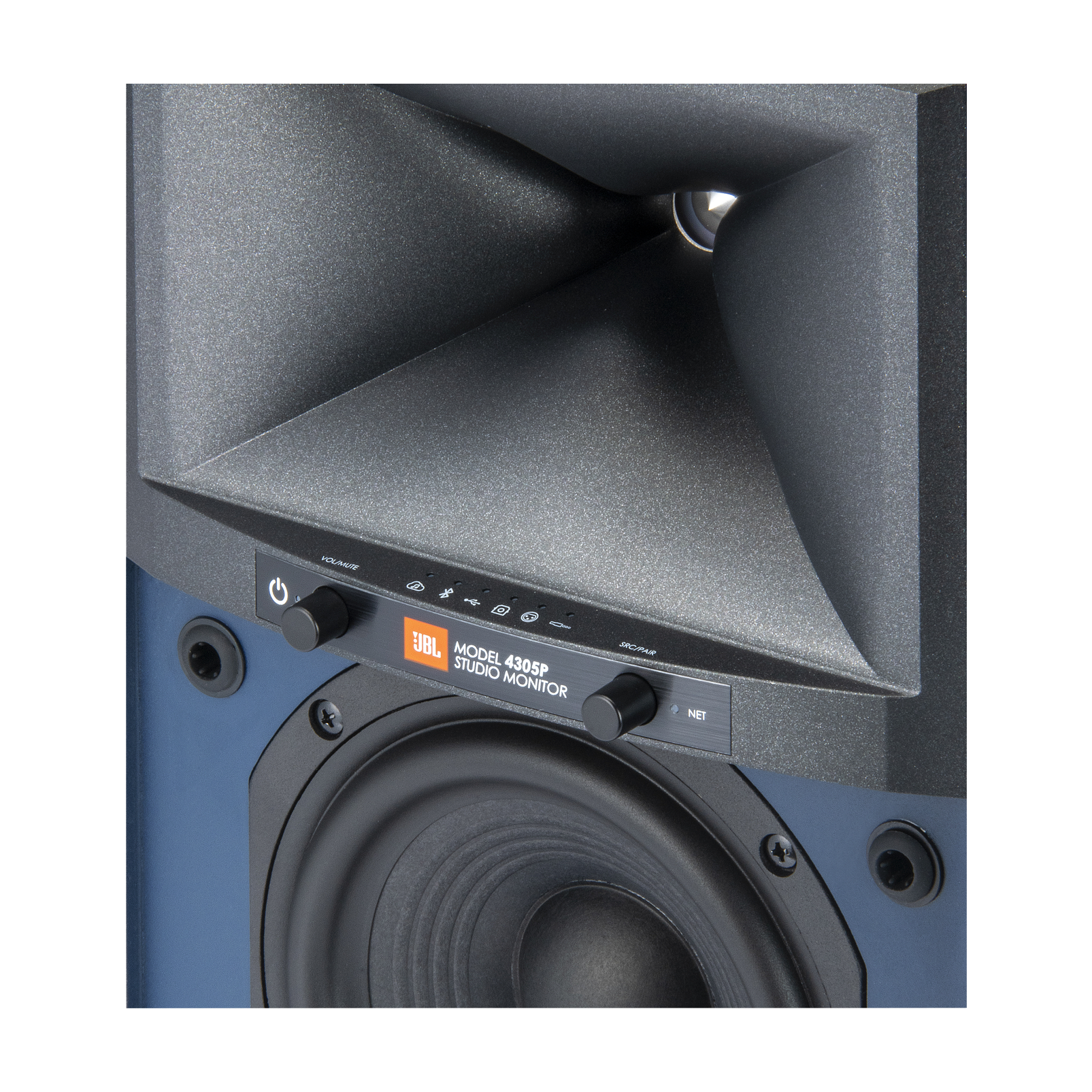 4305P Studio Monitor - Natural Walnut - Powered Bookshelf Loudspeaker System - Detailshot 3